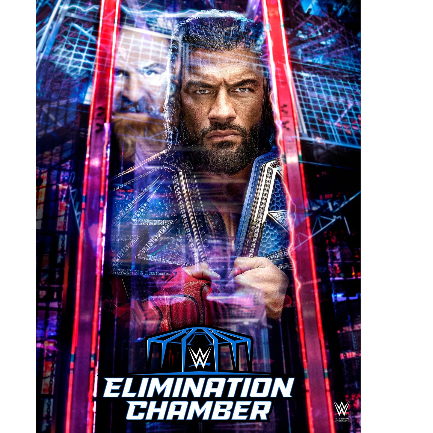 2023 WWE Elimination Chamber 18" x 24" Event Poster Art Photograph