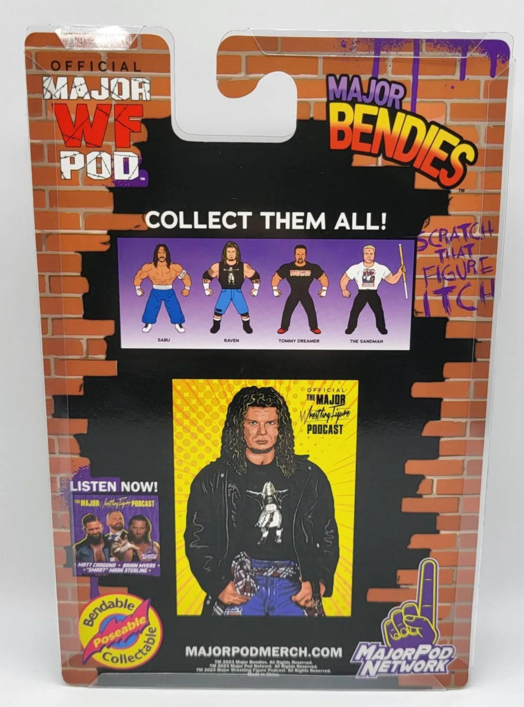 Major Wrestling Figure Podcast Major Bendies Extreme Series 1 Raven Action & Toy Figures PWcatalog