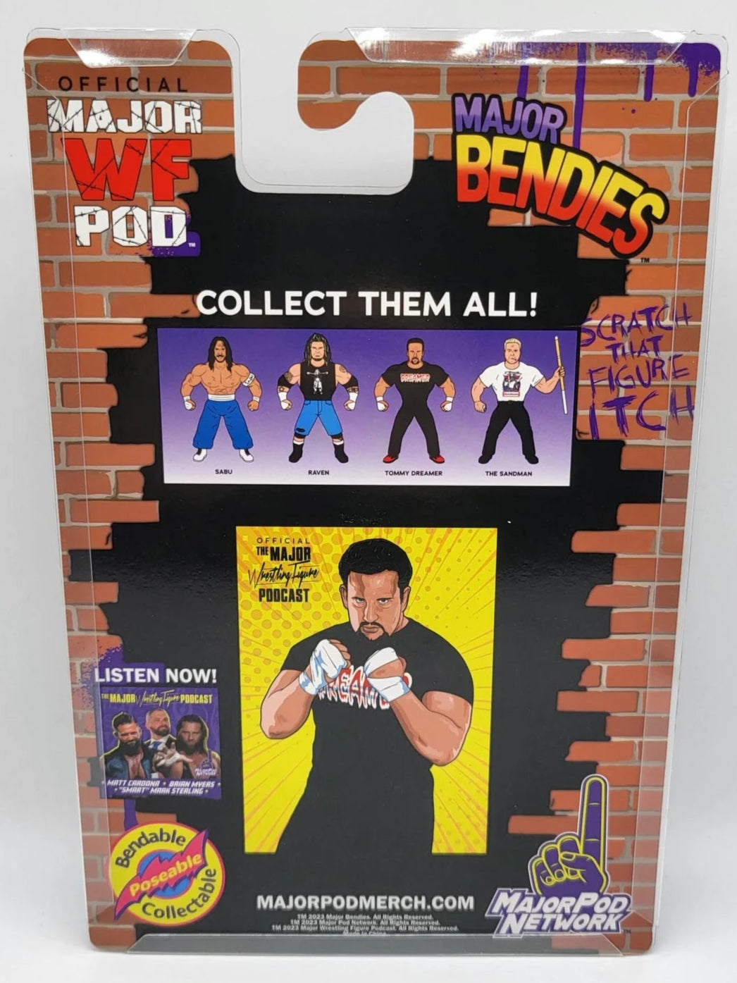 Major Wrestling Figure Podcast Major Bendies Extreme Series 1 Tommy Dreamer Action & Toy Figures PWcatalog