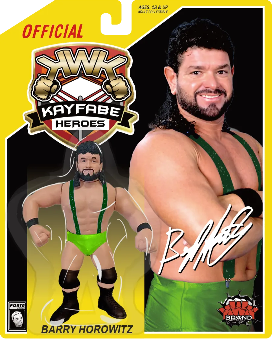 KWK Kayfabe Heroes Barry Horowitz [Green Trunks, Yellow Card] PW Catalog