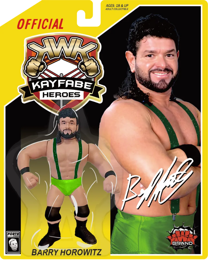 KWK Kayfabe Heroes Barry Horowitz [Green Trunks, Yellow Card]
