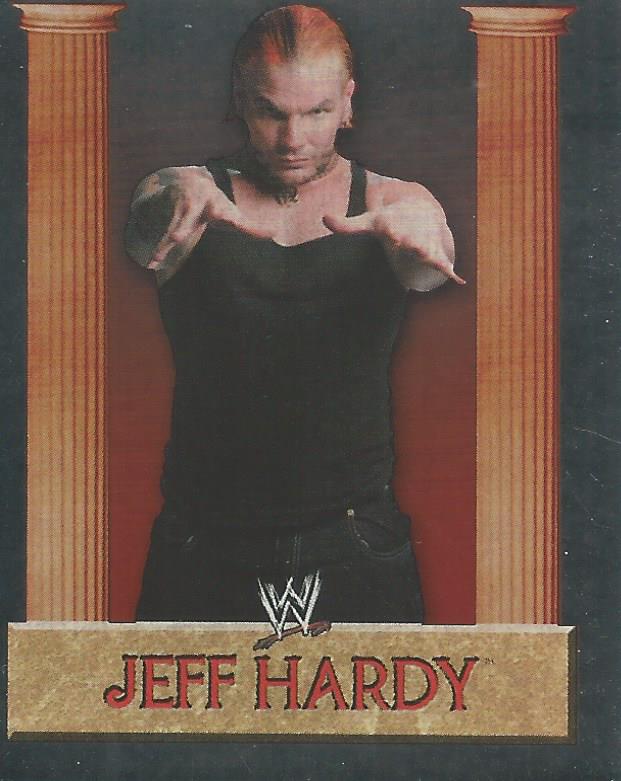 WWE Merlin Heros 2008 Stickers Jeff Hardy Foil #202