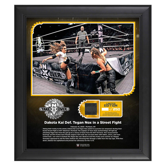 Dakota Kai NXT TakeOver Portland 15 x 17 Limited Edition Plaque Plaque PW Catalog
