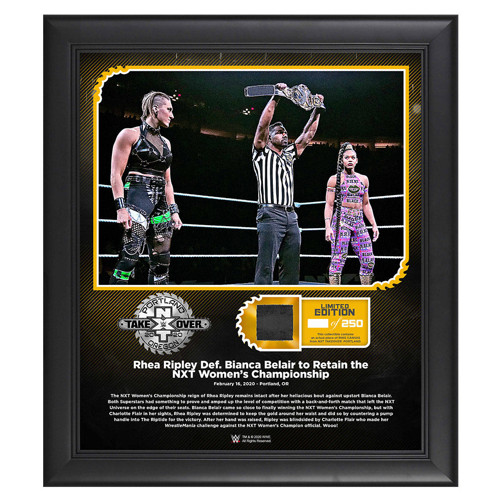 Rhea Ripley NXT TakeOver Portland 15 x 17 Limited Edition Plaque
