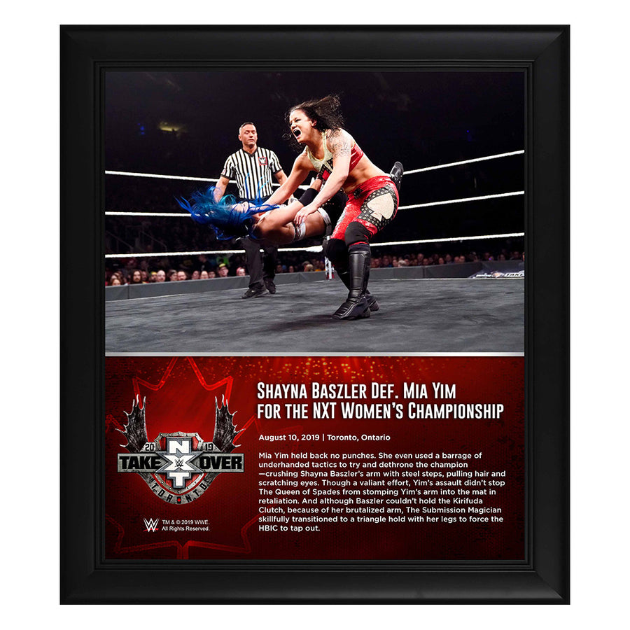 Shayna Baszler NXT TakeOver Toronto 2019 15 x 17 Framed Plaque