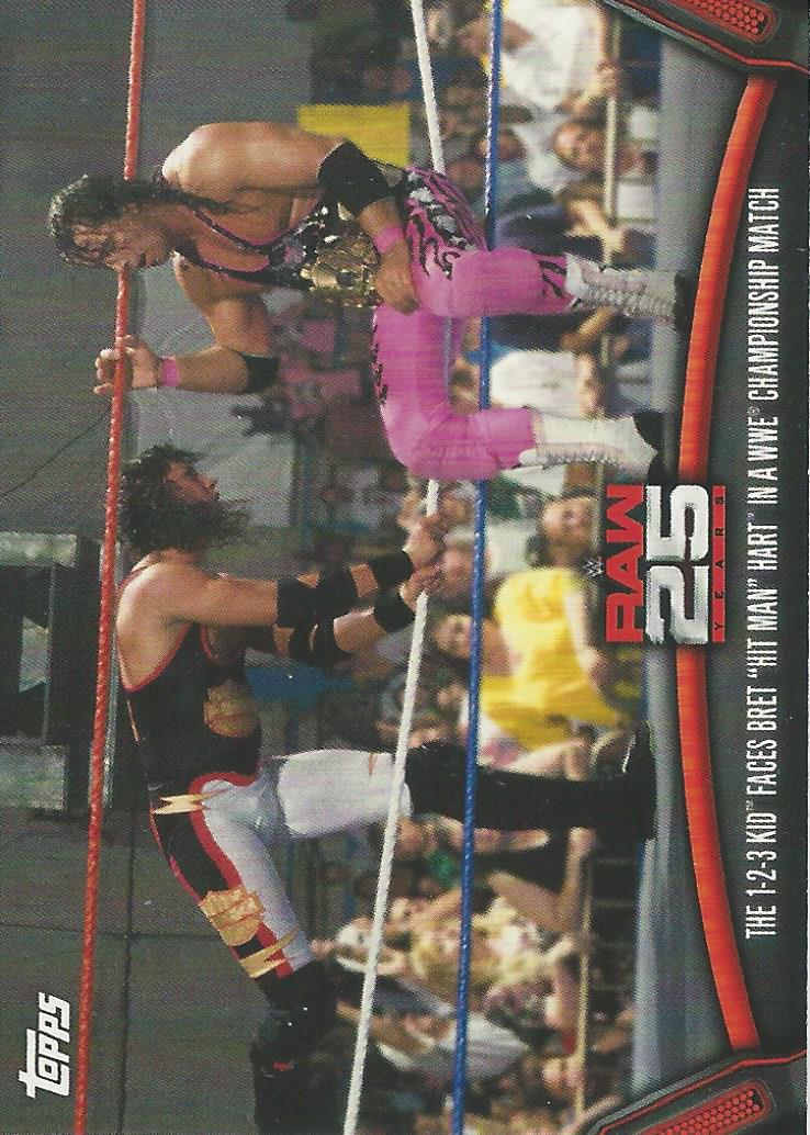 WWE Topps Then Now Forever 2018 Bret Hart Raw-3 trading card PW Catalog