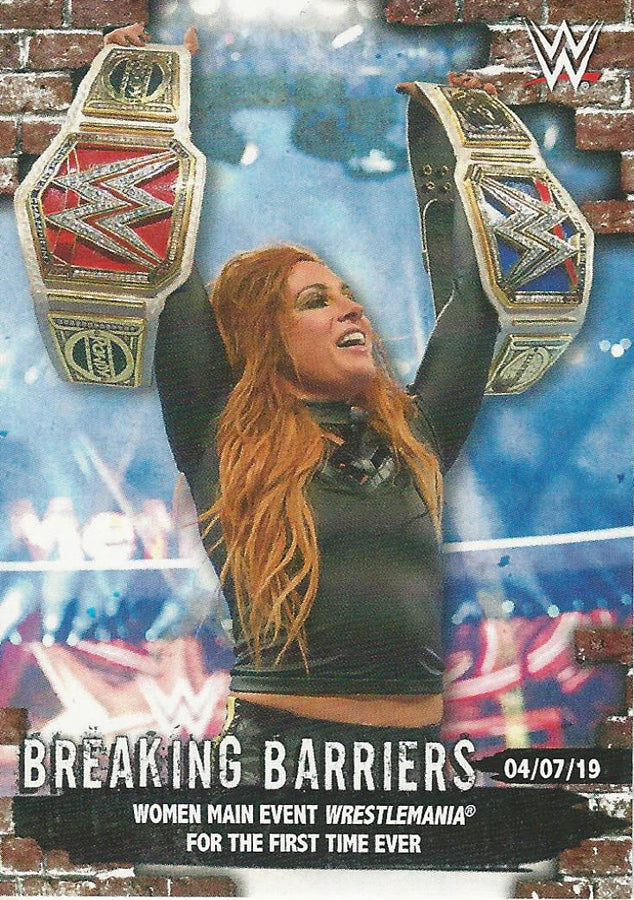 WWE Topps Women Division 2020 Becky Lynch BB-10 trading card PW Catalog