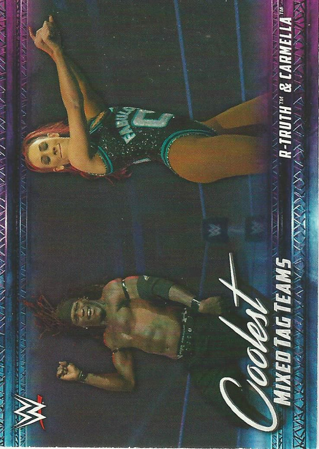 WWE Topps 2021 Carmella and R-Truth MT-5 trading card PW Catalog