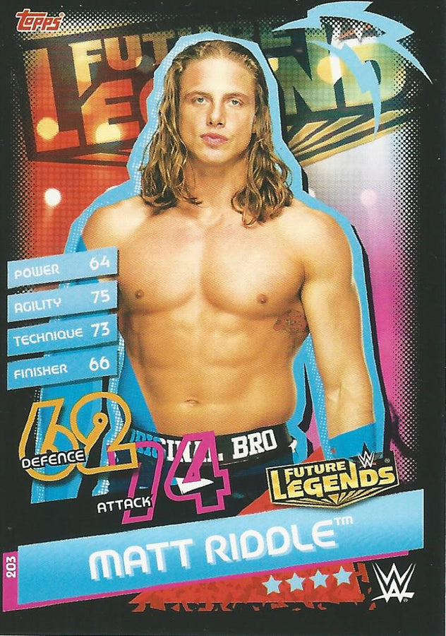 WWE Topps Slam Attax Reloaded 2020 Matt Riddle #203