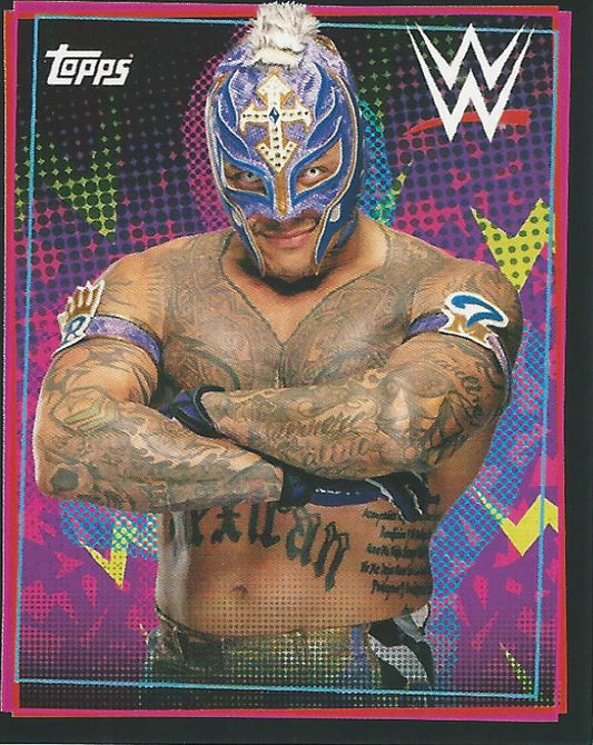 WWE Topps Road to Wrestlemania Stickers 2021 Rey Mysterio #203