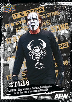 1/6/24 – Sting Wrestled in Charlotte, North Carolina for the Final Time in HIS Career at Collision