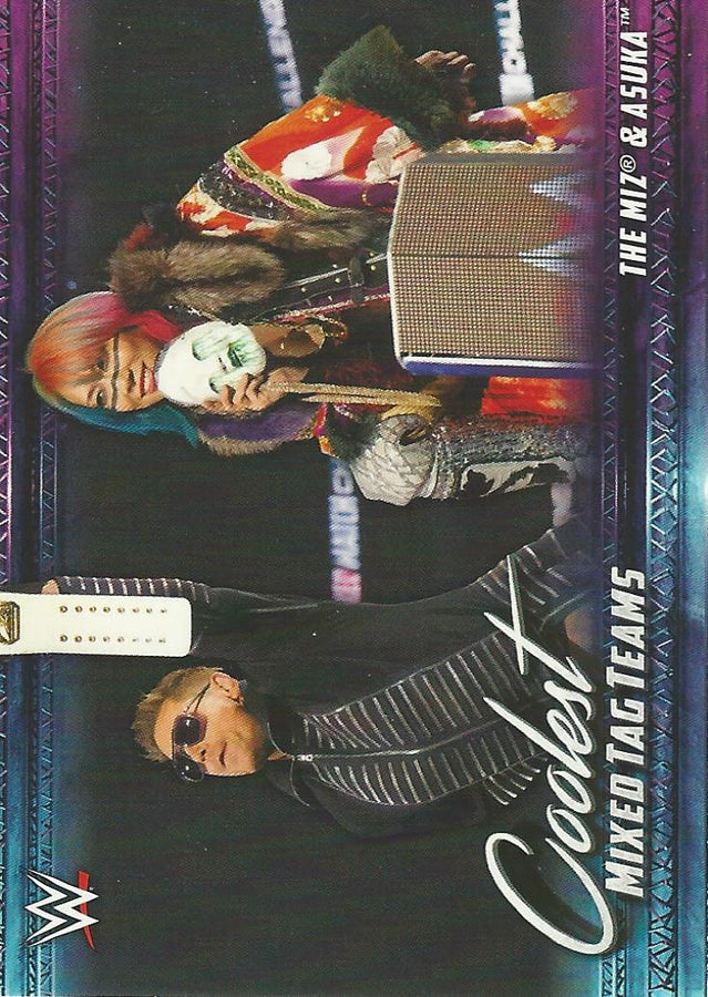 WWE Topps 2021 The Miz and Asuka MT-6 trading card PW Catalog