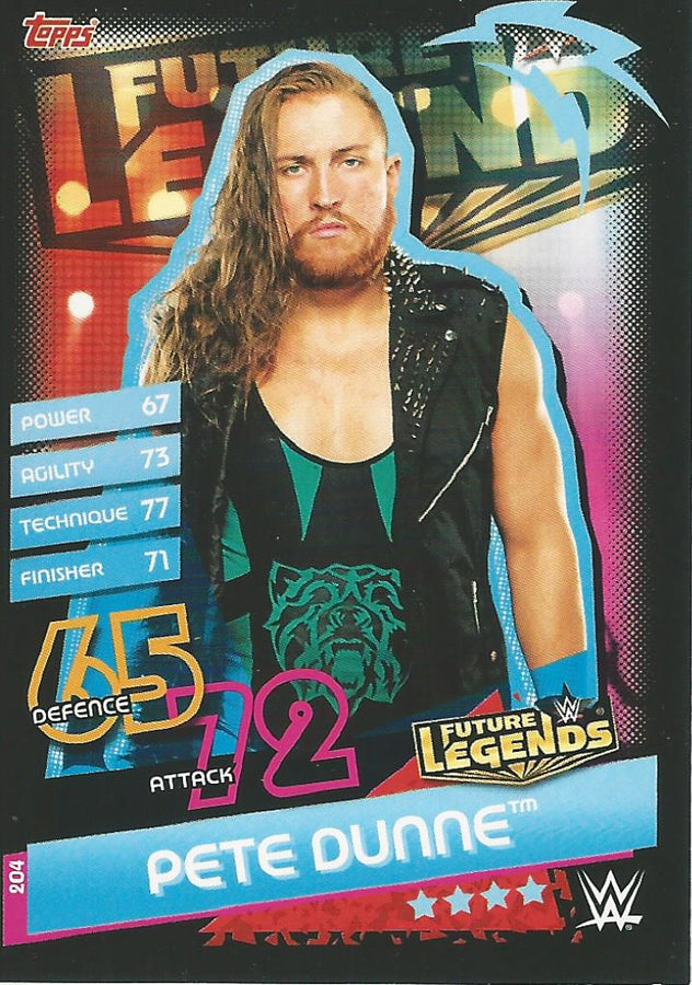 WWE Topps Slam Attax Reloaded 2020 Pete Dunne #204