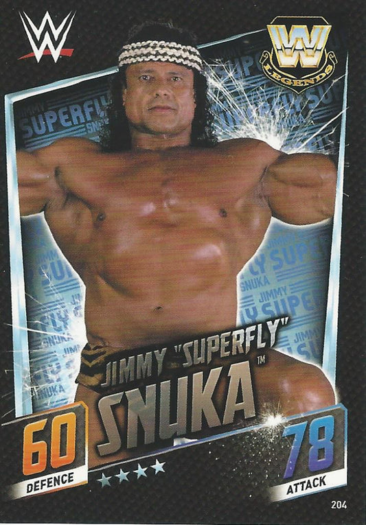 WWE Topps Slam Attax 2015 Then Now Forever Jimmy Snuka #204