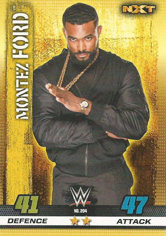 WWE Topps Slam Attax 10th Edition 2017 NXT Montez Ford #204
