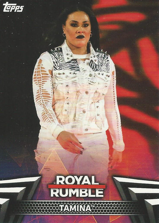 WWE Topps Women Division 2018 Tamina RR-7 trading card PW Catalog