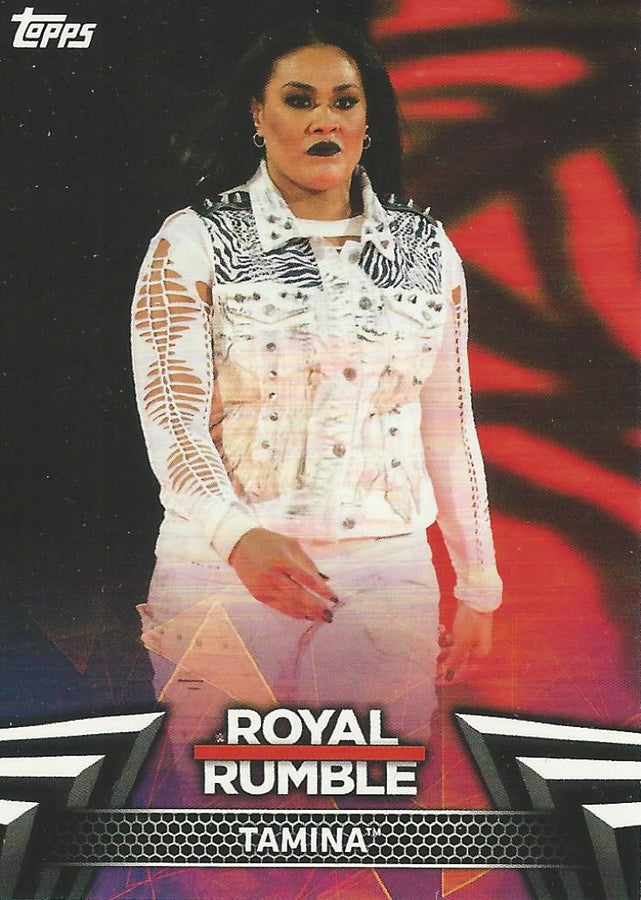 WWE Topps Women Division 2018 Tamina RR-7 trading card PW Catalog