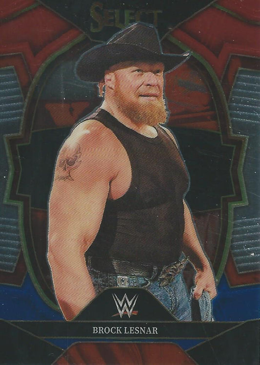 WWE Panini Select 2023 Red/Silver/Blue Brock Lesnar #8