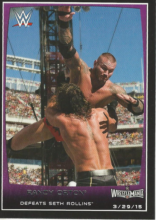 WWE Topps Road to Wrestlemania 2015 Randy Orton #104