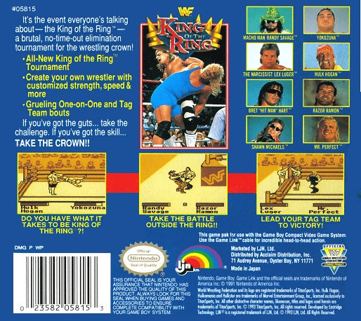 WWF King of the Ring [Game Boy] PWcatalog
