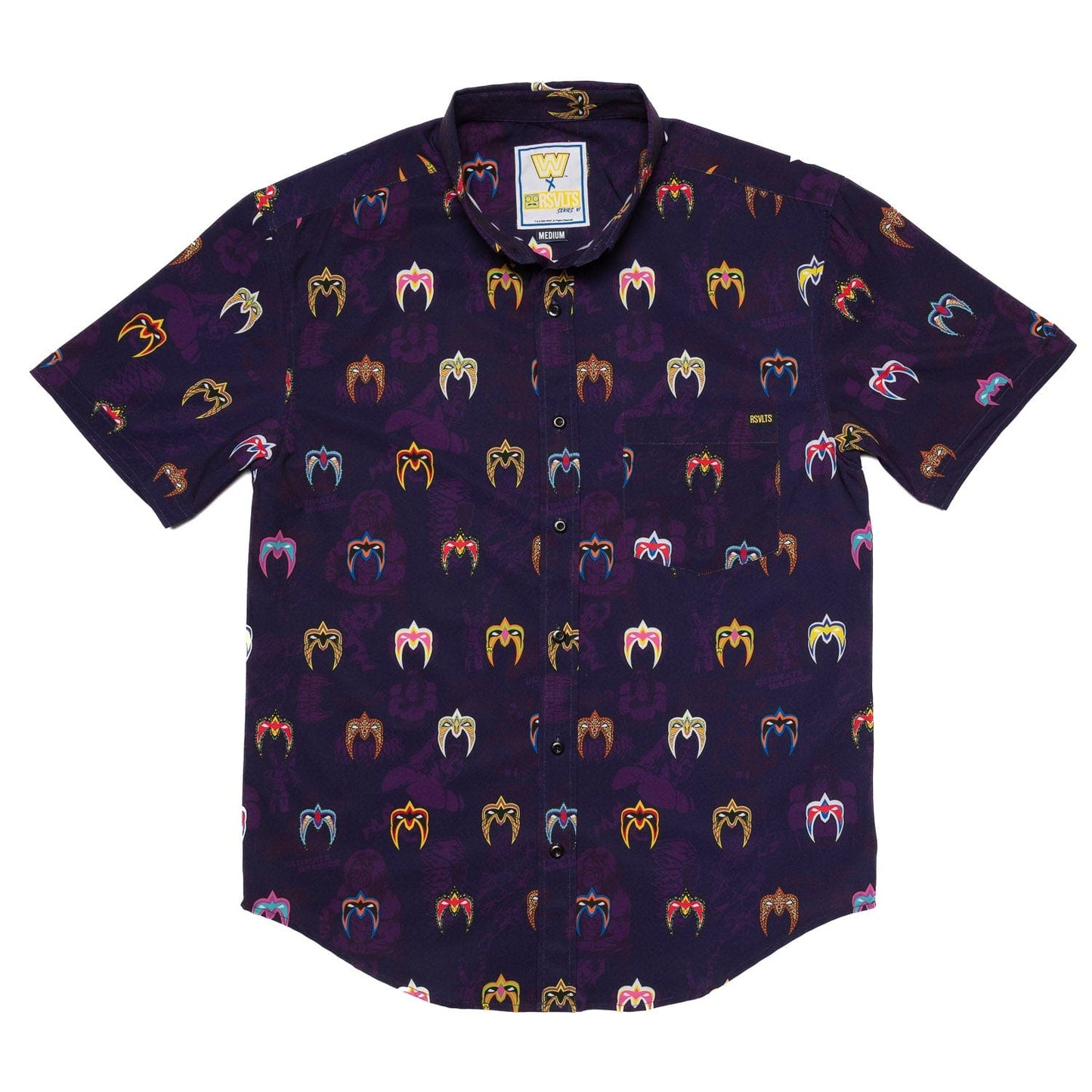Ultimate Warrior "Face Paint" RSVLTS Button Down Shirt