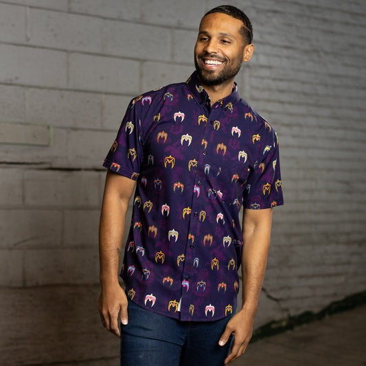 Ultimate Warrior "Face Paint" RSVLTS Button Down Shirt
