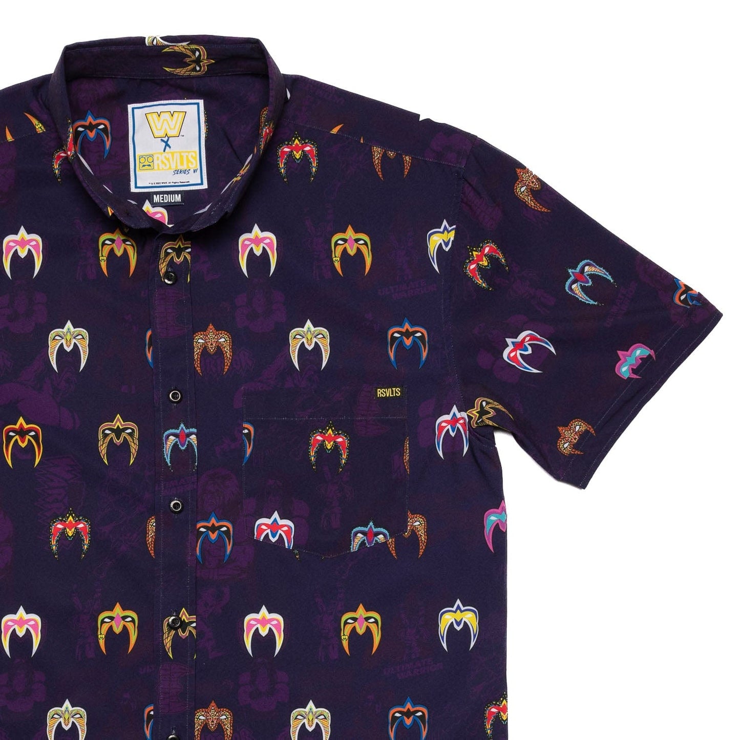 Ultimate Warrior "Face Paint" RSVLTS Button Down Shirt