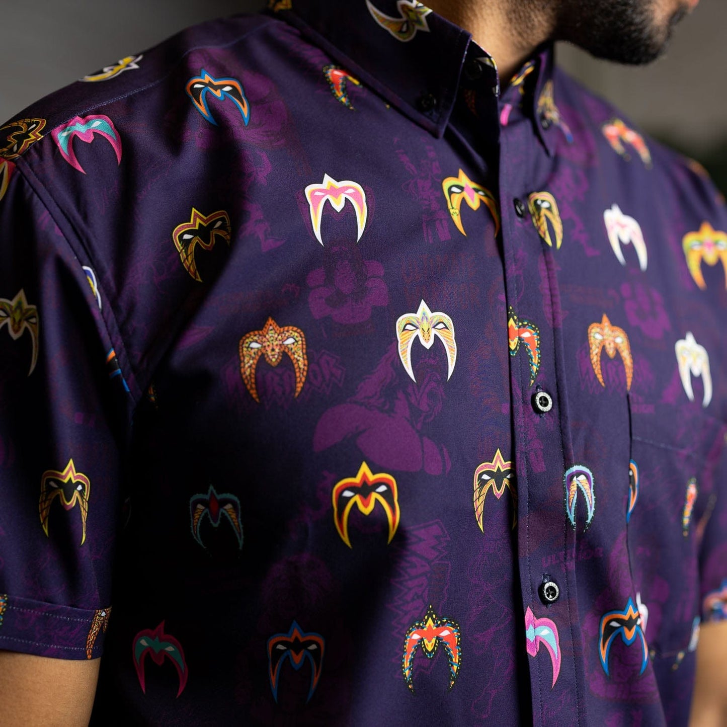Ultimate Warrior "Face Paint" RSVLTS Button Down Shirt
