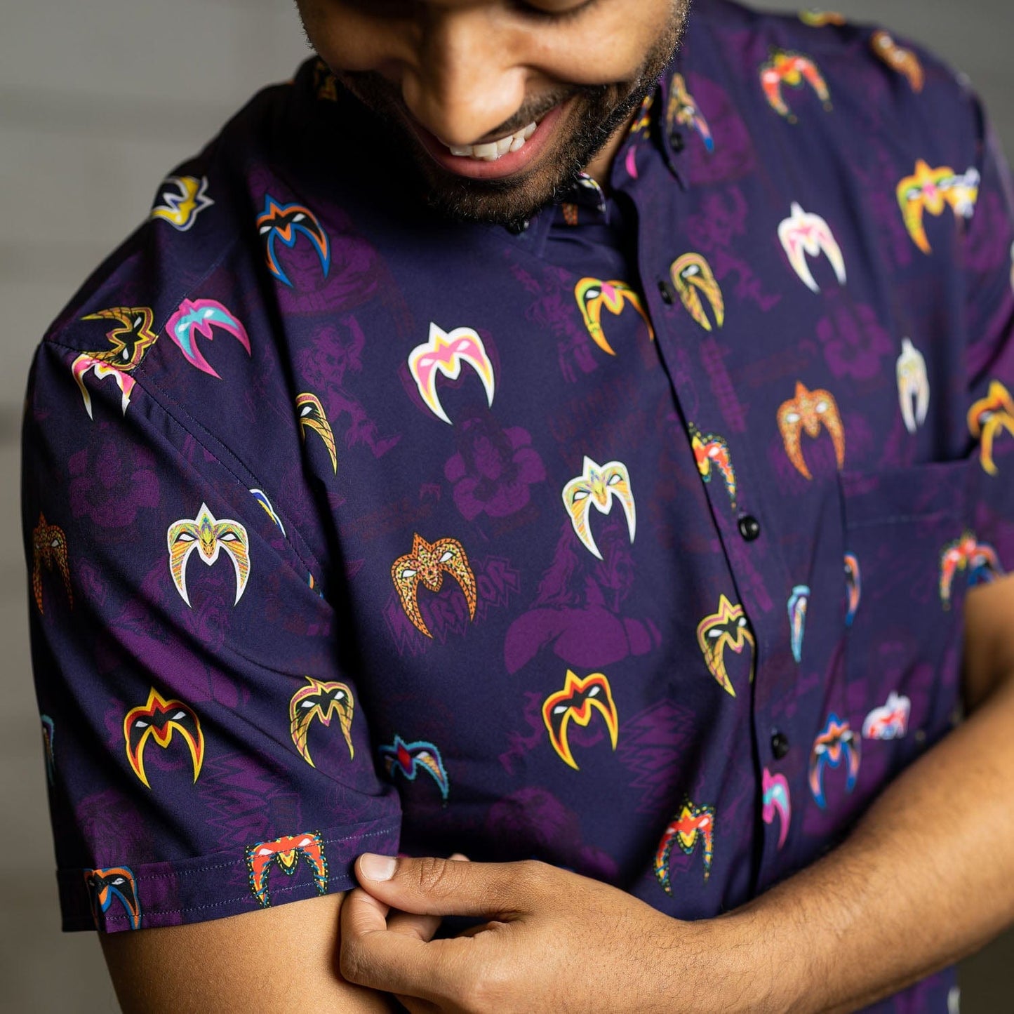 Ultimate Warrior "Face Paint" RSVLTS Button Down Shirt