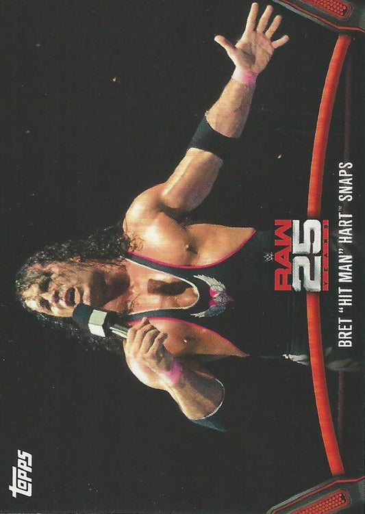 WWE Topps Then Now Forever 2018 Bret Hart Raw-5 trading card PW Catalog