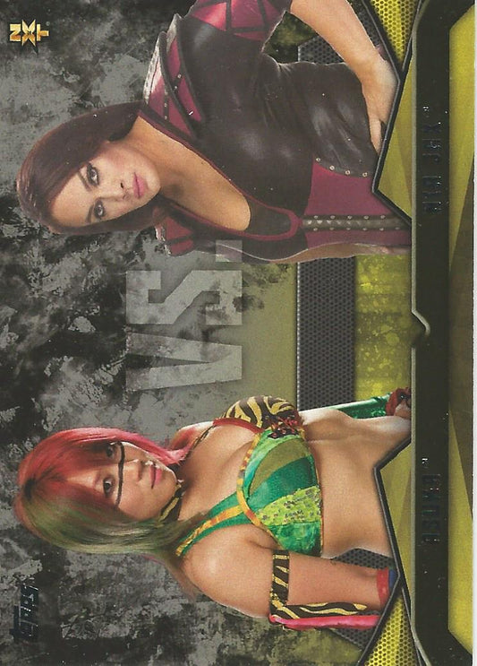 WWE Topps Then Now Forever 2016 Asuka vs Nia Jax #5
