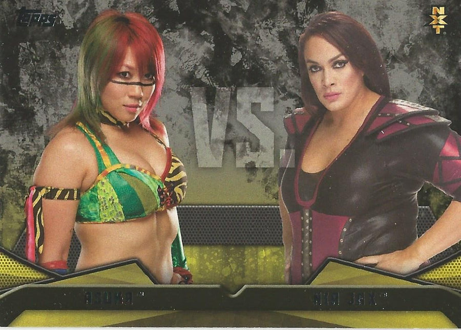 WWE Topps Then Now Forever 2016 Asuka vs. Nia Jax #5