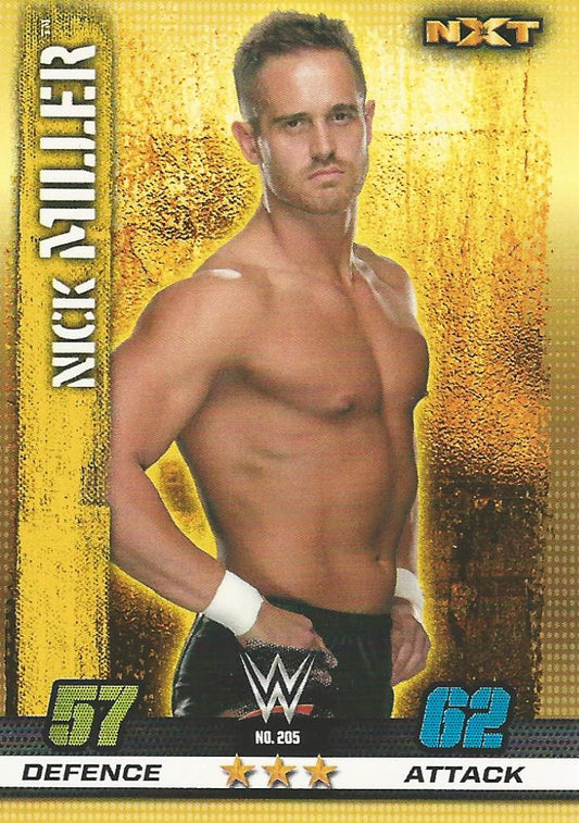 WWE Topps Slam Attax 10th Edition 2017 NXT Nick Miller #205