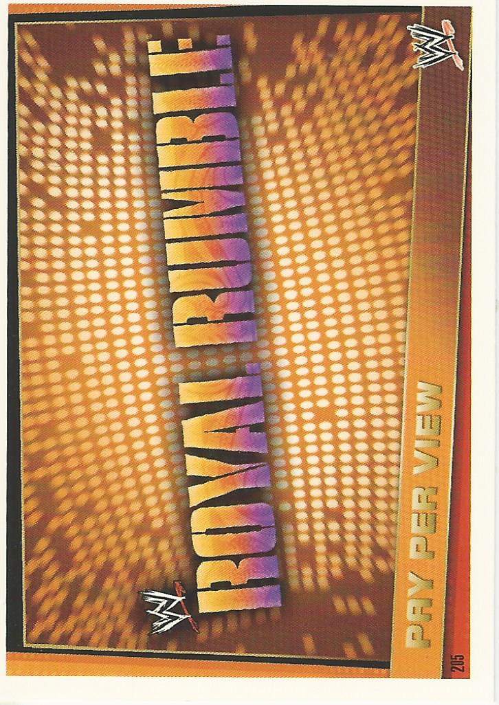 WWE Topps Slam Attax Rebellion 2012 PPV #205