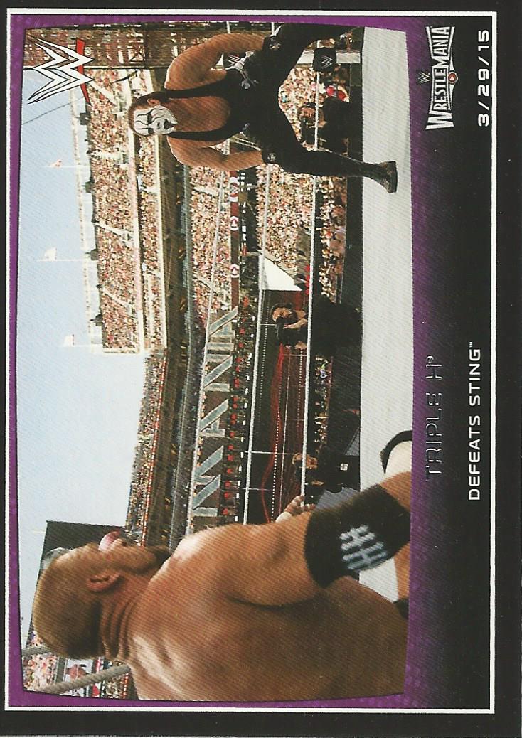 WWE Topps Road to Wrestlemania 2015 Sting and Triple H #105