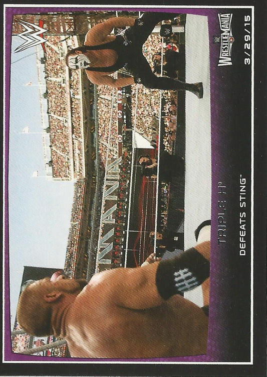 WWE Topps Road to Wrestlemania 2015 Sting and Triple H #105