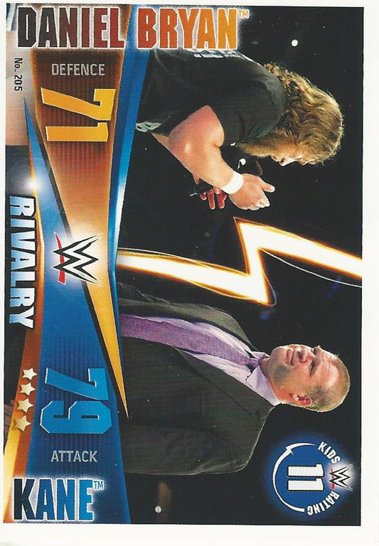 WWE Topps Slam Attax Rivals 2014 Daniel Bryan vs Kane #205