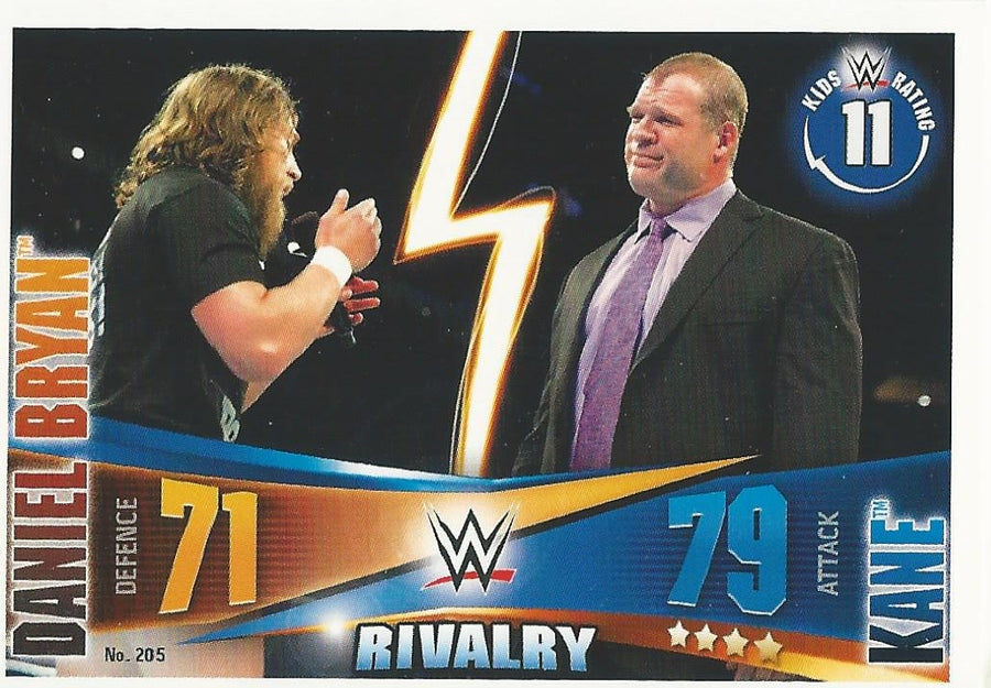 WWE Topps Slam Attax Rivals 2014 Daniel Bryan vs. Kane #205