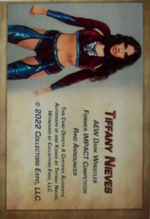 Tiffany Nieves trading card PW Catalog