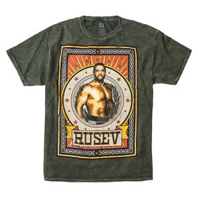 Rusev "Crush It Every Rusev Day" Mineral Wash T-Shirt T-Shirt PW Catalog