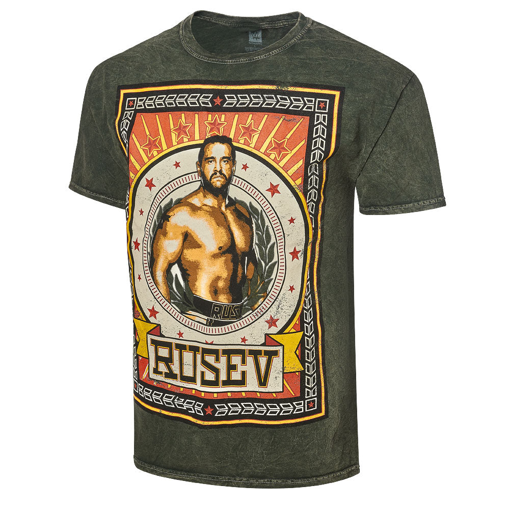 Rusev "Crush It Every Rusev Day" Mineral Wash T-Shirt T-Shirt PW Catalog
