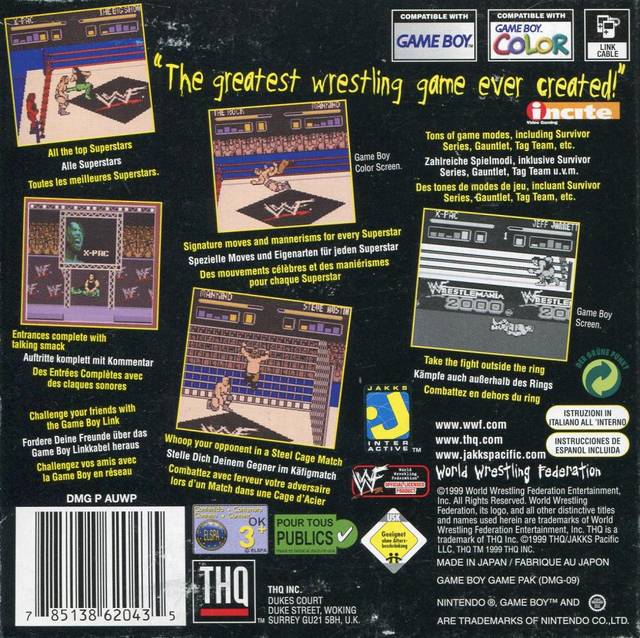 WWF WrestleMania 2000 [Game Boy Color] PWcatalog