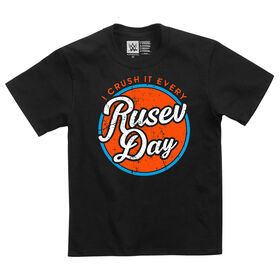 Rusev "I Crush It Every Rusev Day" Youth Authentic T-Shirt