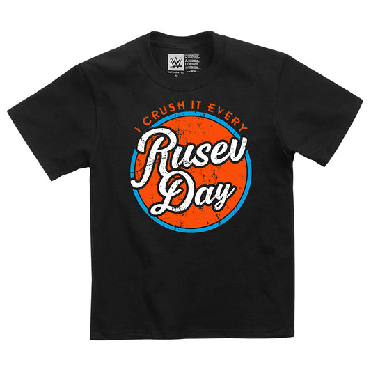 Rusev "I Crush It Every Rusev Day" Youth Authentic T-Shirt T-Shirt PW Catalog