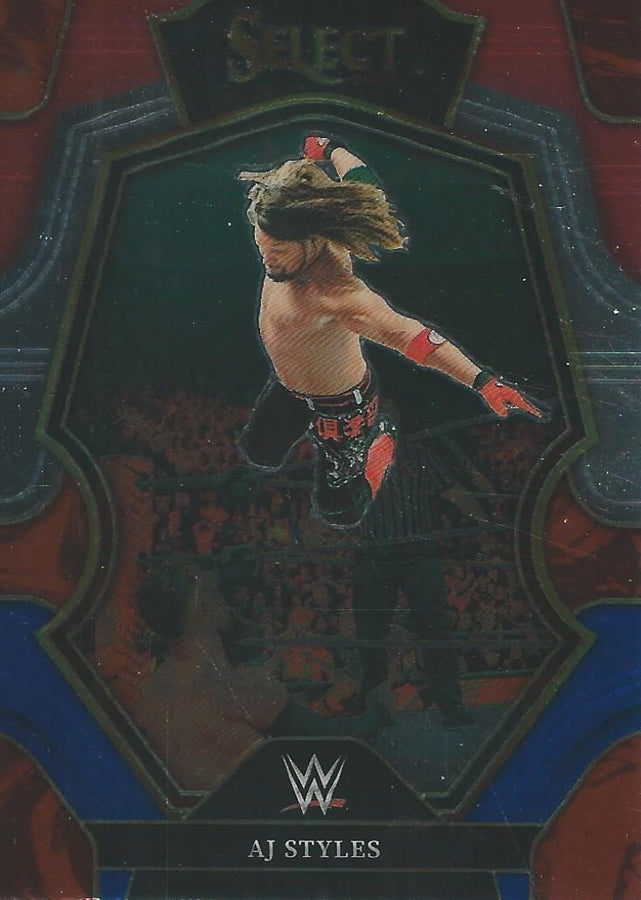 WWE Panini Select 2023 Red/Silver/Blue AJ Styles #127