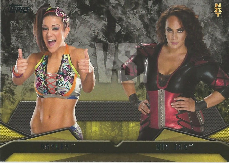 WWE Topps Then Now Forever 2016 Bayley vs. Nia Jax #6