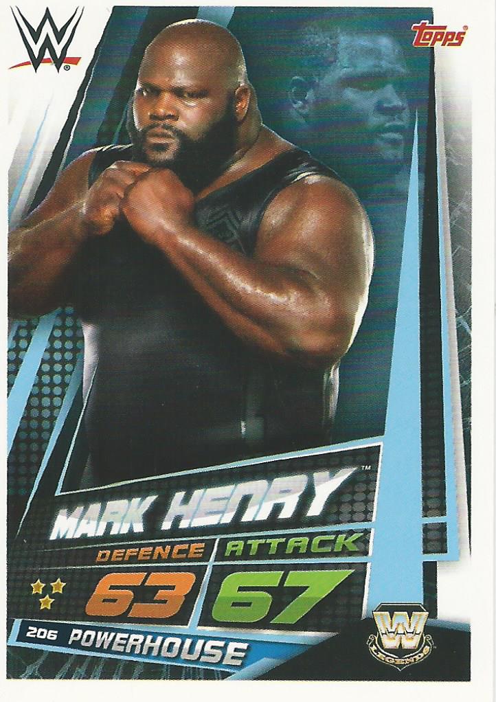 WWE Topps Slam Attax Universe 2019 Mark Henry #206