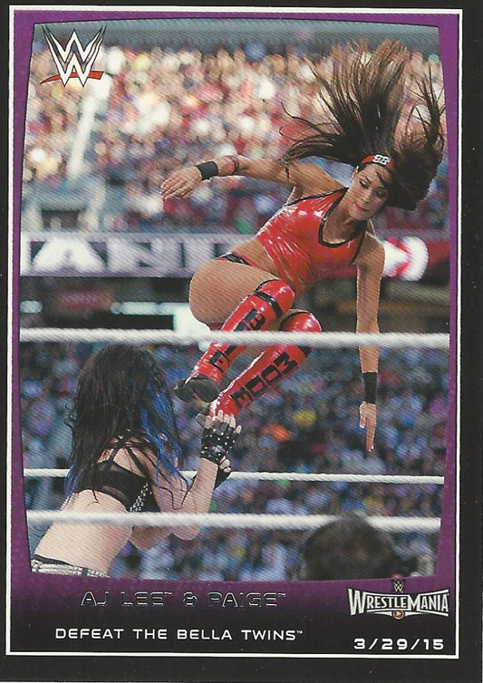 WWE Topps Road to Wrestlemania 2015 Brie Bella #106
