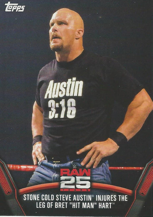 WWE Topps Then Now Forever 2018 Stone Cold Steve Austin Raw-6 trading card PW Catalog