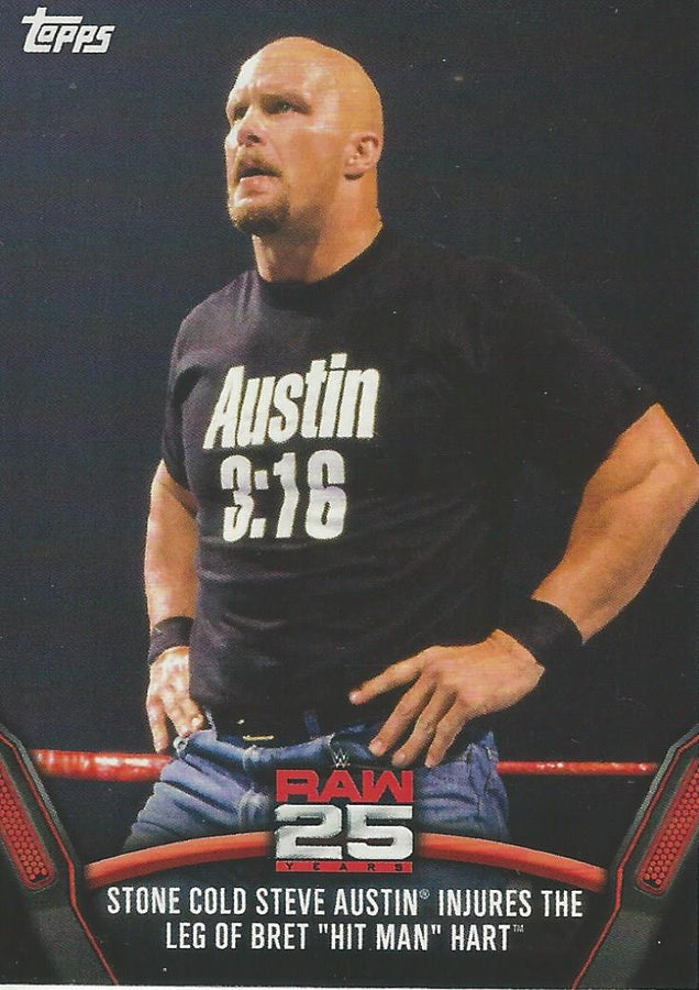 WWE Topps Then Now Forever 2018 Stone Cold Steve Austin Raw-6 trading card PW Catalog